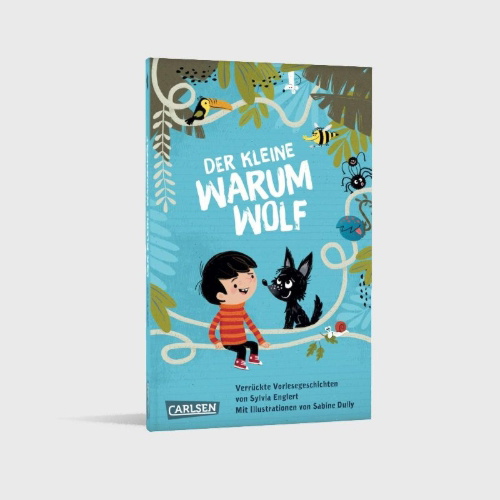 Buchcover und Innenansicht für das Buch: Der kleine Warumwolf