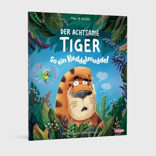 Buchcover und Innenansicht für das Buch: Der achtsame Tiger 2: So ein Kuddelmuddel