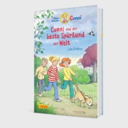 Buchcover und Innenansicht für das Buch: Conni Erzählbände 44: Conni und der beste Spürhund der Welt
