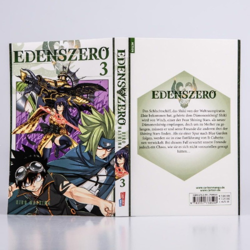 Buchcover und Innenansicht für das Buch: Edens Zero