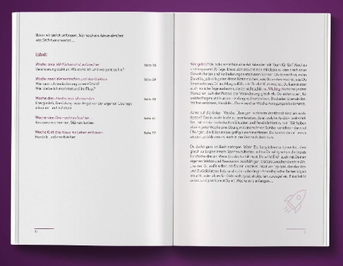 Buchcover und Innenansicht für das Buch: Anfangen. Dranbleiben. Wachsen