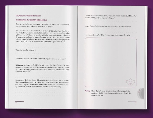 Buchcover und Innenansicht für das Buch: Anfangen. Dranbleiben. Wachsen