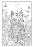 Buchcover und Innenansicht für das Buch: Mandala Malbuch Katzen für Kinder ab 8 Jahren, Teenager und Erwachsene mit 50 schönen Ausmalmotiven