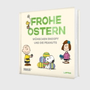 Buchcover und Innenansicht für das Buch: Peanuts Geschenkbuch: Frohe Ostern wünschen Snoopy und die Peanuts!