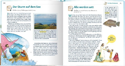 Buchcover und Innenansicht für das Buch: Wissensbibel für Kinder