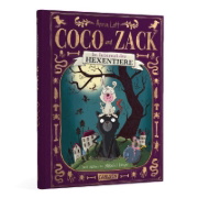 Buchcover und Innenansicht für das Buch: Coco und Zack: Coco und Zack - Im Internat der Hexentiere.