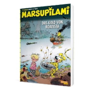 Buchcover und Innenansicht für das Buch: Marsupilami 7 - L'or de Boavista