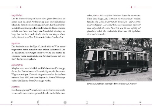 Buchcover und Innenansicht für das Buch: Wiener Öffi-Wörterbuch