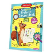 Buchcover und Innenansicht für das Buch: Mein großer Freizeit Kritzel- und Rätselblock