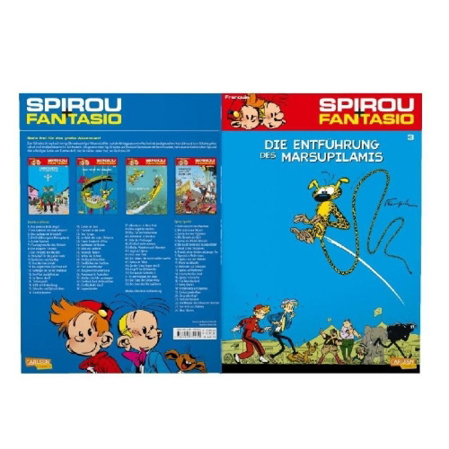 Buchcover und Innenansicht für das Buch: Les Voleurs du marsupilami