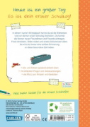 Buchcover und Innenansicht für das Buch: Schlau für die Schule: Hurra! Dein erster Schultag