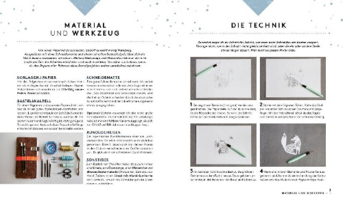 Buchcover und Innenansicht für das Buch: Set: Christmas Papercut - Die Vorlagenmappe mit Anleitung und 20 weihnachtlichen Papierschnitt-Motiven zum Sofort-Loslegen