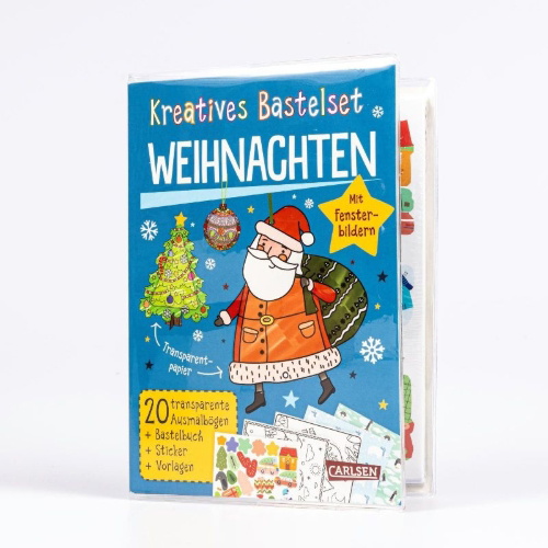 Buchcover und Innenansicht für das Buch: Bastelset für Kinder: Kreatives Bastelset: Weihnachten