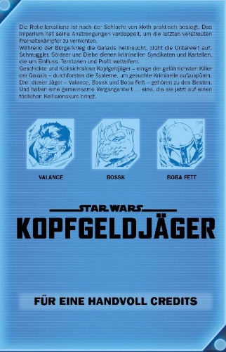 Buchcover und Innenansicht für das Buch: Star Wars: Bounty Hunter 1-5