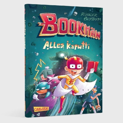 Buchcover und Innenansicht für das Buch: Bookmän: Alles kaputti