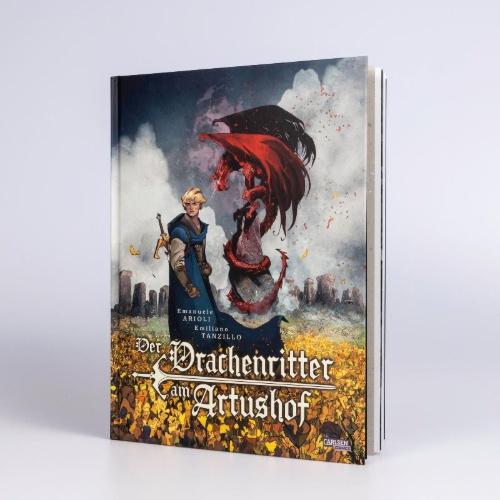 Buchcover und Innenansicht für das Buch: Le Chevalier au Dragon