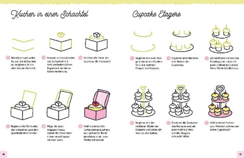 Buchcover und Innenansicht für das Buch: How to Draw Super Cute Things with Bobbie Goods