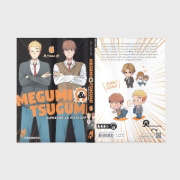 Buchcover und Innenansicht für das Buch: Megumi to Tsugumi