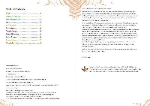 Buchcover und Innenansicht für das Buch: simple und easy Englisch 3 - Vokabeltrainer