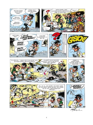 Buchcover und Innenansicht für das Buch: Gaston Neuedition 16: Pfeifen, Pech und Pannen