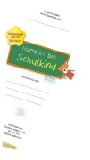 Buchcover und Innenansicht für das Buch: Schlau für die Schule: Bunte Rätsel zum Schulstart (Schultüte 2025 rosa)