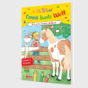 Buchcover und Innenansicht für das Buch: Conni Gelbe Reihe (Beschäftigungsbuch): Connis bunte Welt