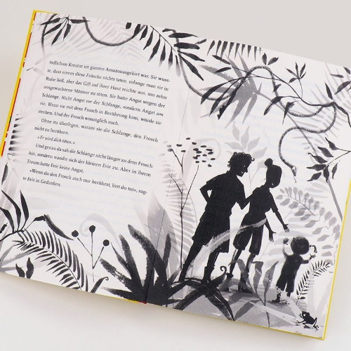 Buchcover und Innenansicht für das Buch: Evie and the Animals
