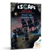 Buchcover und Innenansicht für das Buch: Escape-Buch für Grundschulkinder: Escape Challenge: Flucht vom Geisterschiff