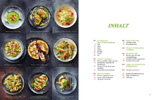 Buchcover und Innenansicht für das Buch: School of Taste veggie