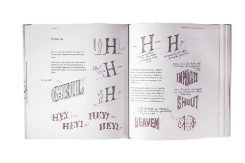 Buchcover und Innenansicht für das Buch: Lust auf Lettering