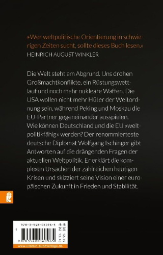 Buchcover und Innenansicht für das Buch: Welt in Gefahr