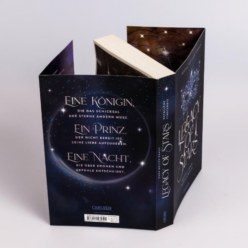 Buchcover und Innenansicht für das Buch: Legacy of Stars 2: Gefallene Finsternis
