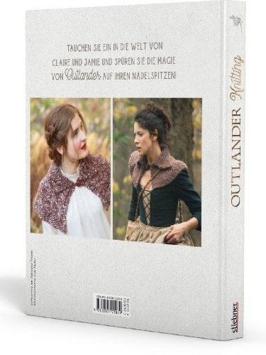 Buchcover und Innenansicht für das Buch: Outlander Knitting