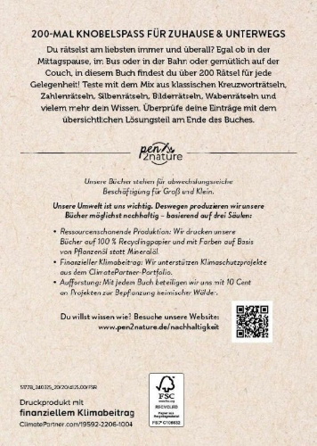 Buchcover und Innenansicht für das Buch: Rätsel jederzeit