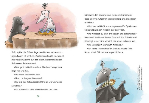 Buchcover und Innenansicht für das Buch: Zipfelmaus und die grandiose Gartenschule