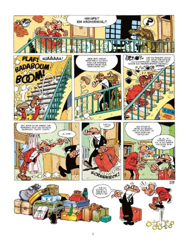 Buchcover und Innenansicht für das Buch: Mortadelo y Filemon: Valor y... al Toro!