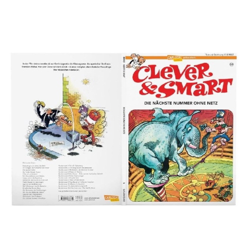 Buchcover und Innenansicht für das Buch: Mortadelo y Filemon: El circo