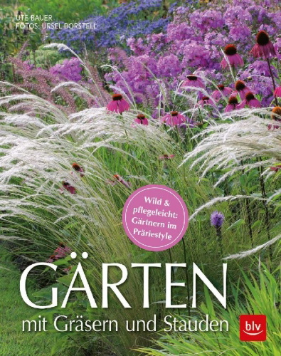 Buchcover und Innenansicht für das Buch: Gärten mit Gräsern und Stauden
