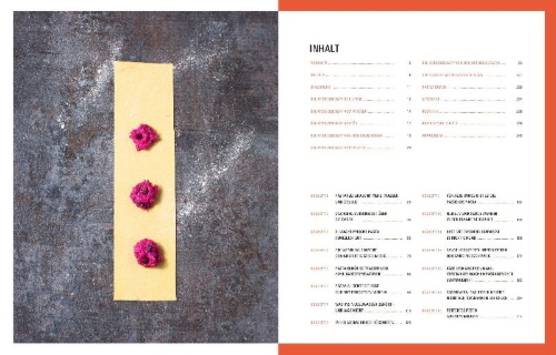 Buchcover und Innenansicht für das Buch: Perfektion Pasta