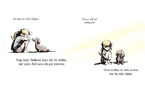 Buchcover und Innenansicht für das Buch: Vom kleinen Glück