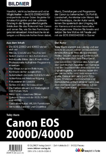 Buchcover und Innenansicht für das Buch: Canon EOS 2000D/4000D - Für bessere Fotos von Anfang an