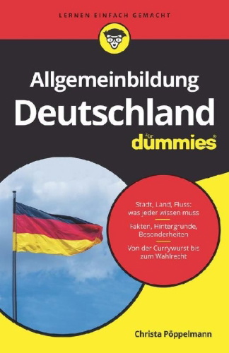 Buchcover und Innenansicht für das Buch: Allgemeinbildung Deutschland für Dummies