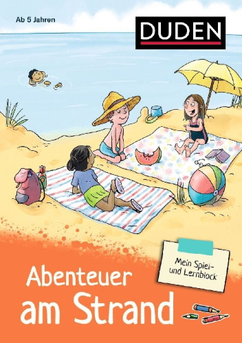 Buchcover und Innenansicht für das Buch: Mein Spiel- und Lernblock 3 - Abenteuer am Strand