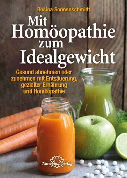 Buchcover und Innenansicht für das Buch: Mit Homöopathie zum Idealgewicht