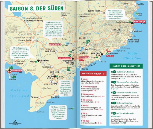 Buchcover und Innenansicht für das Buch: MARCO POLO Reiseführer Vietnam