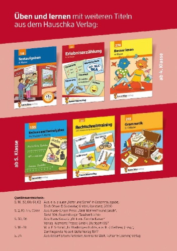 Buchcover und Innenansicht für das Buch: Bildergeschichte. Aufsatz 4.-5. Klasse