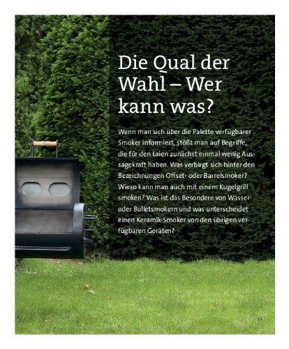 Buchcover und Innenansicht für das Buch: Das kleine Smoker-Buch