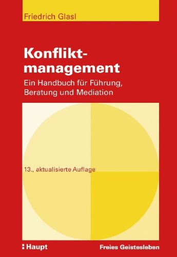 Buchcover und Innenansicht für das Buch: Konfliktmanagement