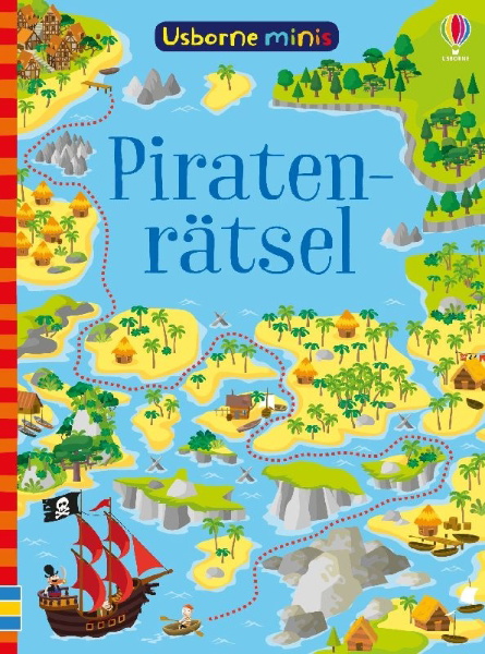 Buchcover und Innenansicht für das Buch: Usborne Minis: Piratenrätsel