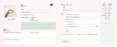 Buchcover und Innenansicht für das Buch: Friends - Das Freundebuch für dich und deine Besties - von Cali Kessy
